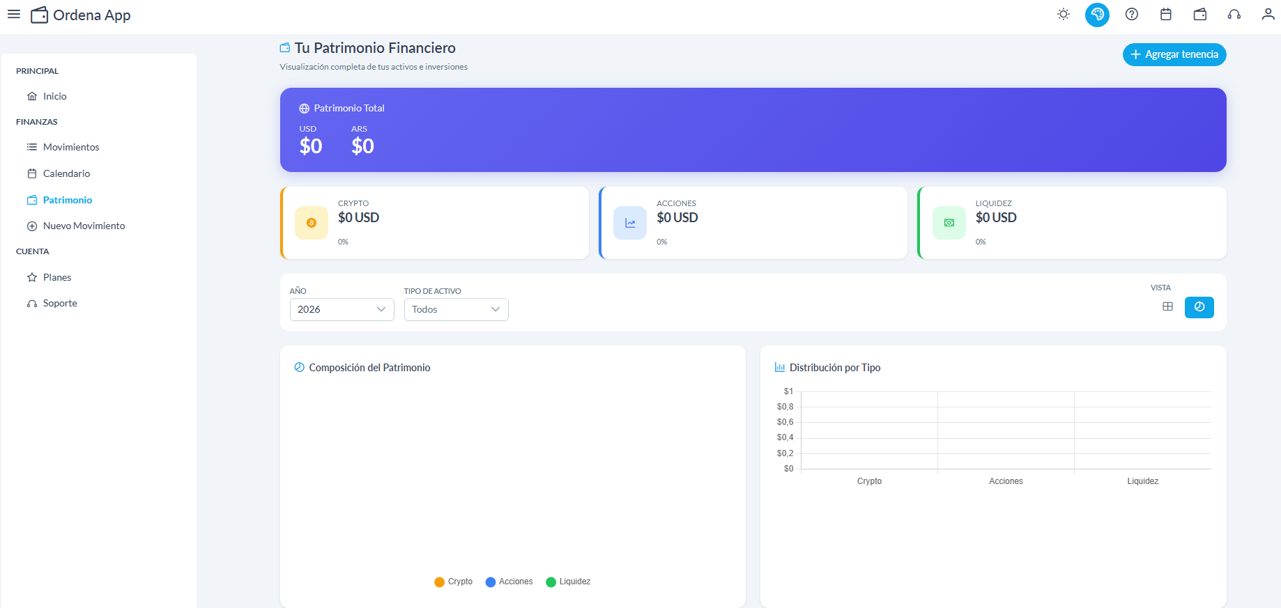 Registro de transacciones e ingresos en OrdenApp